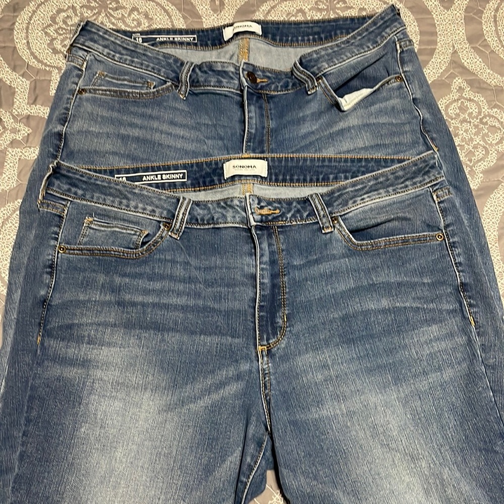 Sonoma skinny ankle jeans